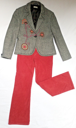 Vintage wool embroidered - wool,