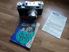 FED-3 Soviet Rangefinder Film Camera with Industar Lens + Manual – Vintage