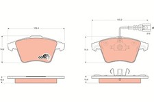 FRONT BRAKE PAD SET DISC BRAKE