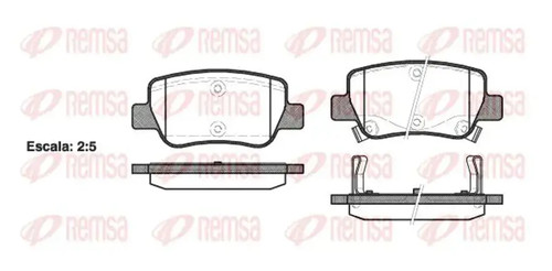 Brake pads rear axle - brake,