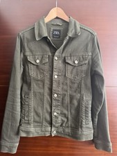 Zara Men's Khaki Denim Jacket
