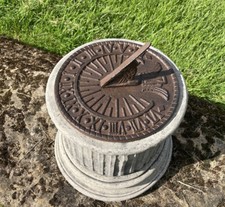 GARDEN CAST IRON BIRD SUNDIAL