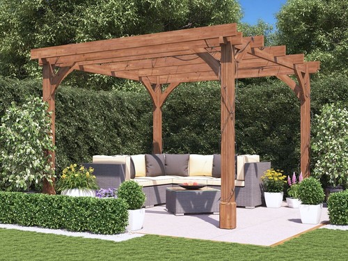 Wooden pergola kit - wooden,