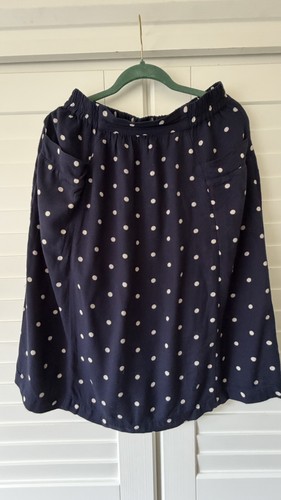 Joules polka dot midi skirt