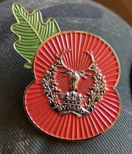 The Gordon Highlanders Poppi Lapel Pin Badge