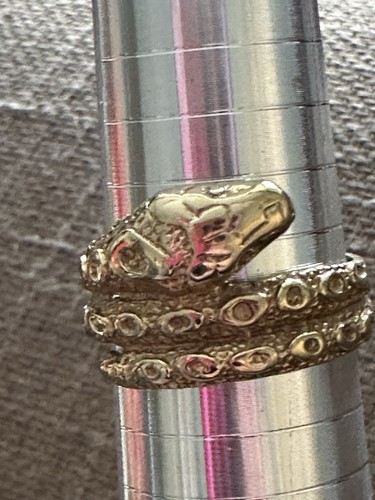 Serpent men gold ring - serpent, men’s