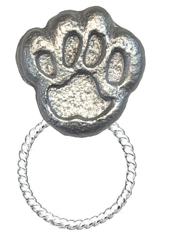 Z78 pawprint pin brooch - z78,