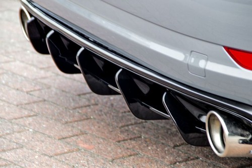 Rear bumper diffuser - addon, for