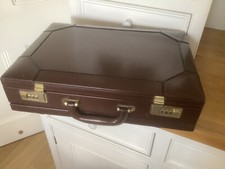 vintage leather brief /