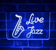 Live Jazz Music LED Neon Light