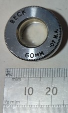 Lens, microscope, BECK UK 60mm