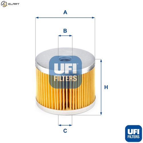 Fuel filter 652 - 26.652.00, for