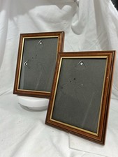 Vintage 2 x Small Vintage Wooden Picture Frames.  Photo Size 6.5” X 4.5”