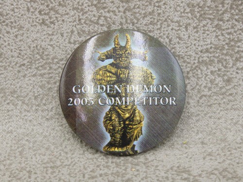 Golden demon competitor - demon, badge