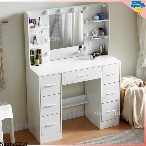 Vanity table set large makeup - table,