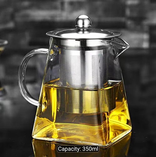 Clear glass teapot - clear, 350ml