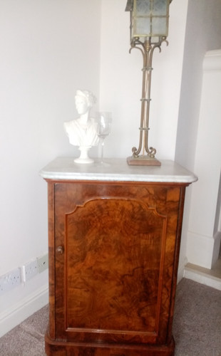 Victorian figured walnut side - victorian,