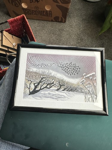 Vintage small framed print - framed,