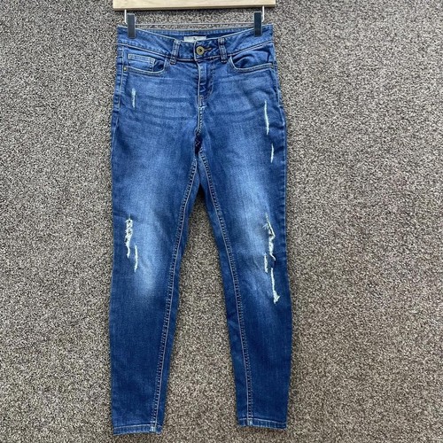 Blue ripped jeans - ripped,