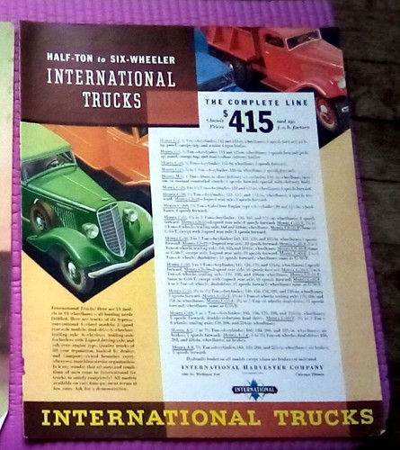 1936 international trucks half - international,