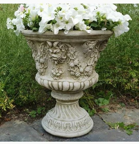 Pair bacchus urns - of,
