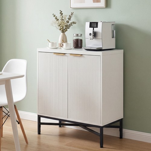 Fluted console table sideboard - fluted,