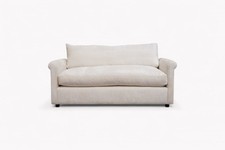 Queenie Medium 2 Seater Sofa, Crumpled Chenille Cream