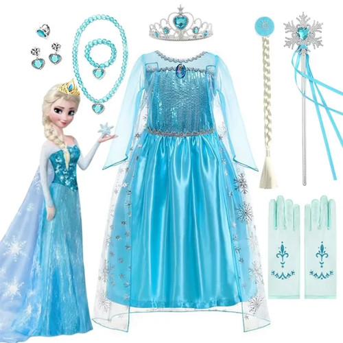 Girls elsa princess dress for - elsa,