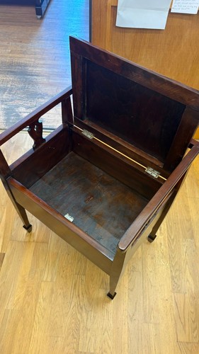 Antique mahogany piano - mahogany, chair