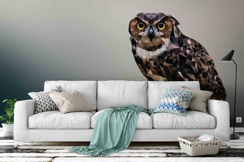 Geometric owl animal - owl,