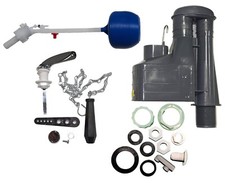 Twyford Cistern , Single Flush Syphon, Ball, Inlet Side Valve, Flush Chain Pull