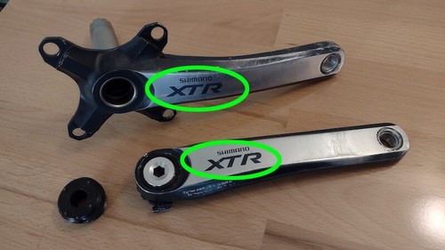 Shimano xtr crankset - xtr, fc