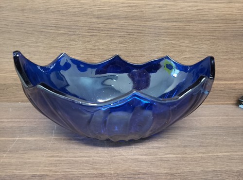 Bristol blue glass - glass, bowl