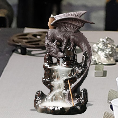Backflow incense burner - burner, dragon