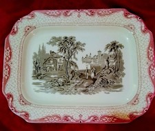 ANTIQUE CERAMIC LARGE PLATTER