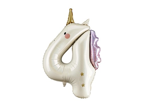 Unicorn number balloon - number,