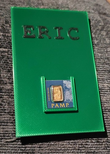 Gold bar presentation card - gold,