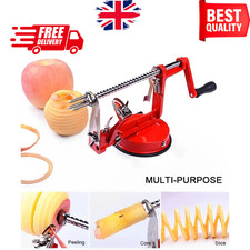 Apple Peeler with 3 Blades Slicer Corer Dicer Cutter Kitchen Fruit Veg Machine