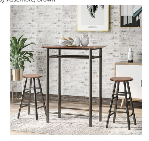Breakfast bar table 2 stools - &,