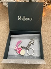 Mulberry Julie Verhoeven Bunny Rabbit Keyring/Bag Charm New Condition With Box