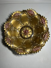 antique Goofus glass bowl with