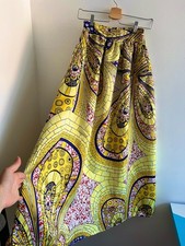 Women's African Skirt Beach Maxi Floral Glamorous Pleated High Waist Casual Boho