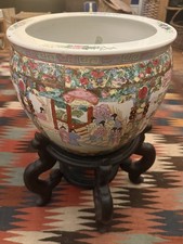Chinese Fish Bowl Planter 