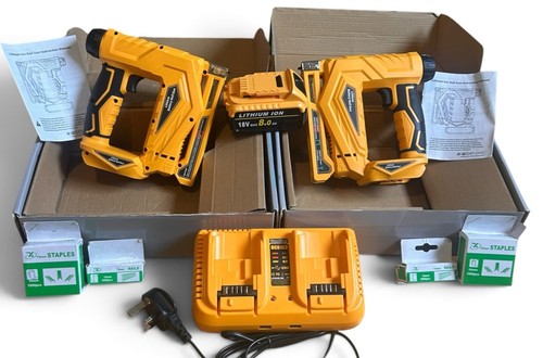 18v cordless nail staple - 2x,