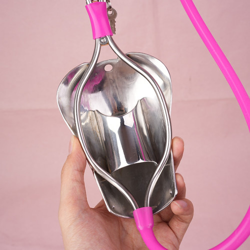 Stainless steel male chastity - steel,