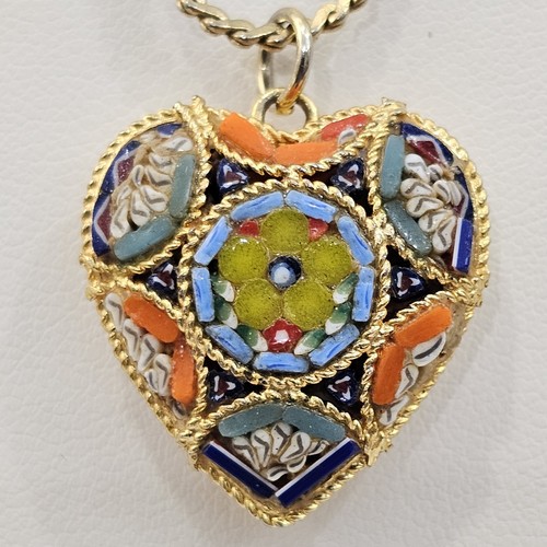Vintage micro mosaic heart - vintage,