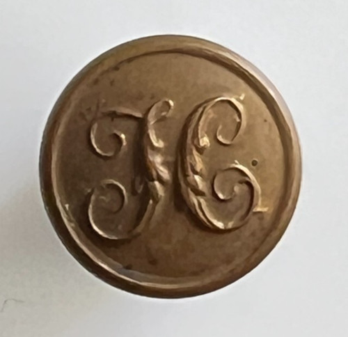 Antique livery button letter - livery, h