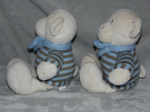 Next white bear soft toy - , two