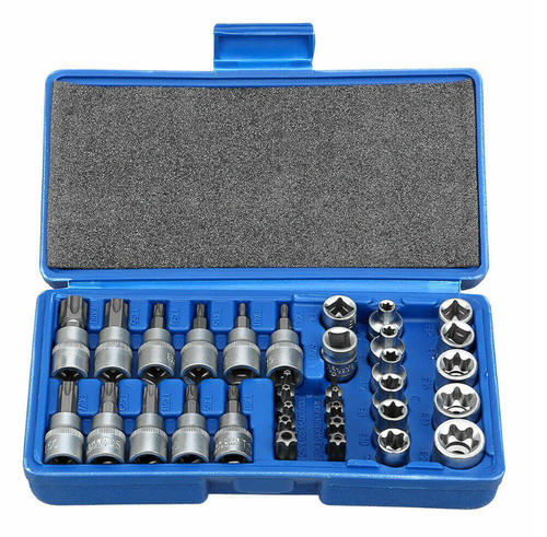 34pcs torx star socket bit - torx,