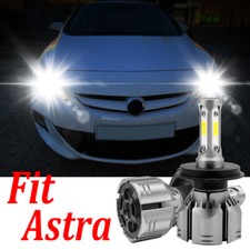 For Astra J LED Clear White 2009-2015 High / Low Dipped Beam Headlight 2Ps Bulbs